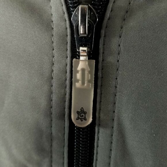 Turtleson Full Zip Jacket Windbreaker Mens Large Gray Green Activewear Golf - Picture 8 of 12